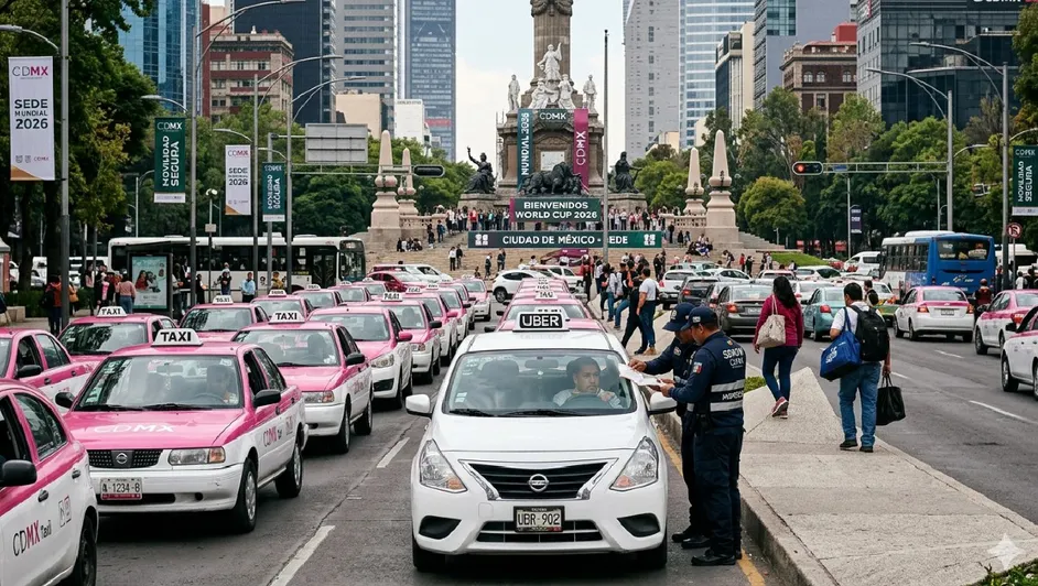 ¿Cuáles serán las sanciones? Semovi descarta acuerdo entre Uber y taxistas en CdMx de cara al Mundial 2026