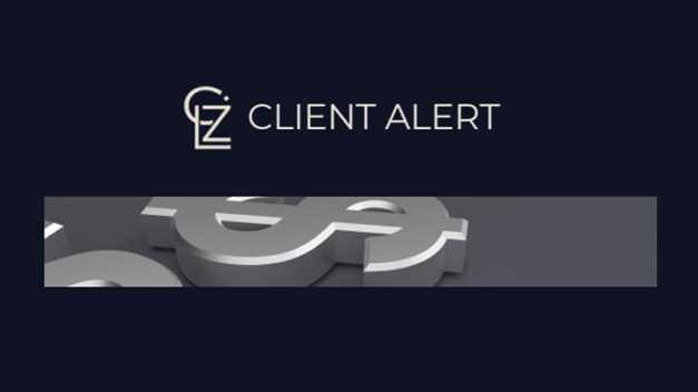 CAMBIOS EN PRECIOS DE TRANSFERENCIA,Logotipo GLZ con titulo client alert acompañado de una imagen con signo de pesos referente alcomunicado de cambio de precios en las transferencias