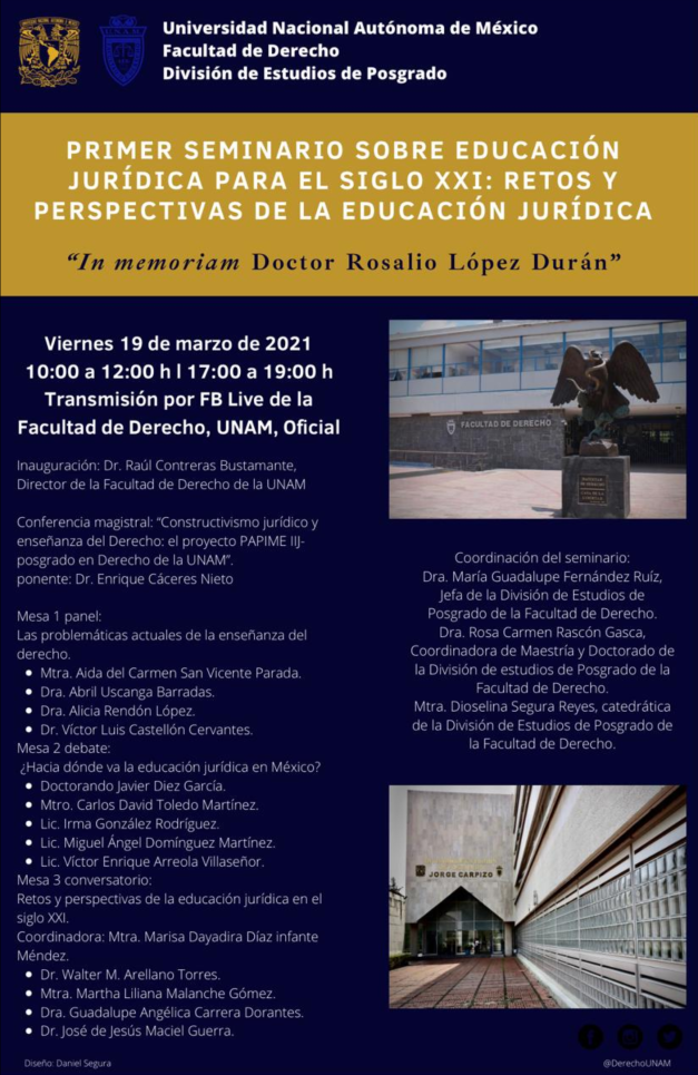 Primer seminario sobre educación jurídica para el siglo XXI: retos y perspectivas de la educación jurídica Primer seminario sobre educación jurídica para el siglo XXI: retos y perspectivas de la educación jurídica
