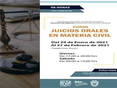 Curso “Juicios Orales en Materia Civil” Curso “Juicios Orales en Materia Civil”
